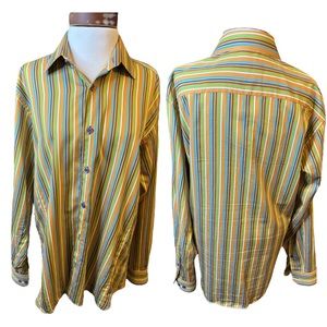 Jared Lang Striped Blouse Size L